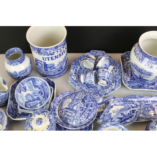 95 - Collection of Copeland Spode's Italian Blue and White Dinner and Tea ware plus some later Spode Ital... 