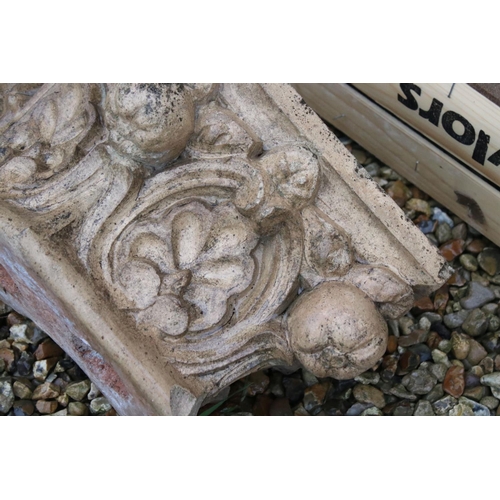 554 - Terracotta Classical style Corbel, 23cm high