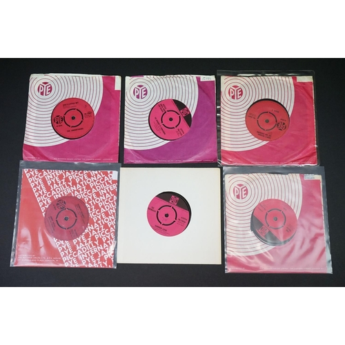 108 - Vinyl - Mod / Beat / Freakbeat - 14 original UK Pressing singles on Pye Records and related labels, ... 