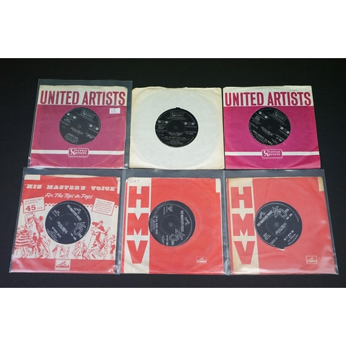 117 - Vinyl - 18 original UK Beat / Mod / Psych singles on United Artists Records and HMV Records, to incl... 