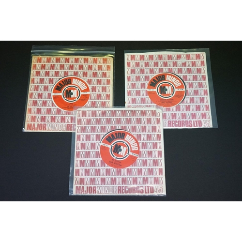 120 - Vinyl - 7 original UK Psych / Mod / Beat singles on Major Minor Records, to include: The Pebbles (MM... 