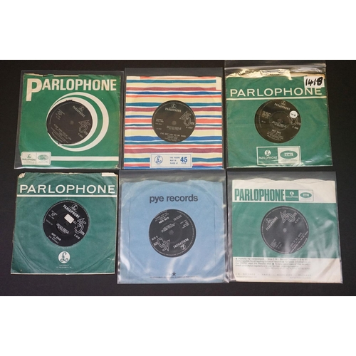 128 - Vinyl - 9 rare UK original Psych / Mod singles on Parlophone Records, to include: Shirley And Johnny... 