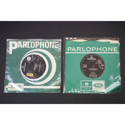 129 - Vinyl - 6 rare UK original Psych / Mod singles on Parlophone, to include: Kippington Lodge (R 5645) ... 