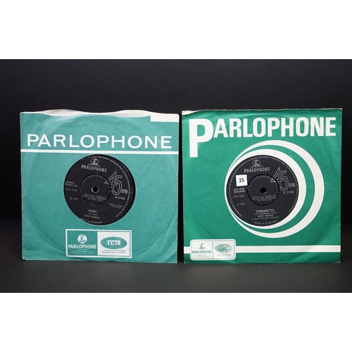 130 - Vinyl - Deep Purple - 2 original UK singles on Parlophone records. Hush (R 5708) EX, Emmaretta (R 57... 