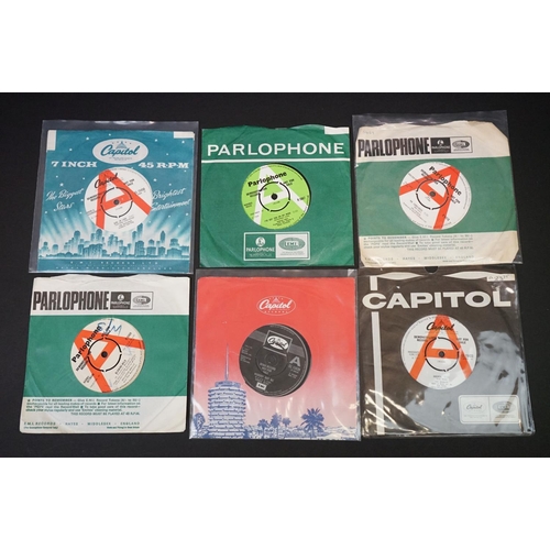 131 - Vinyl - 10 Mod / Psych / Beat demo promo original UK singles on Parlophone and Capitol Records, to i... 