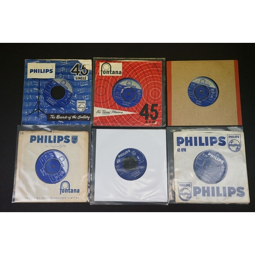 132 - Vinyl - 46 Beat / Mod original UK singles on Fontana Records and Philips Records, to include: Unit 4... 