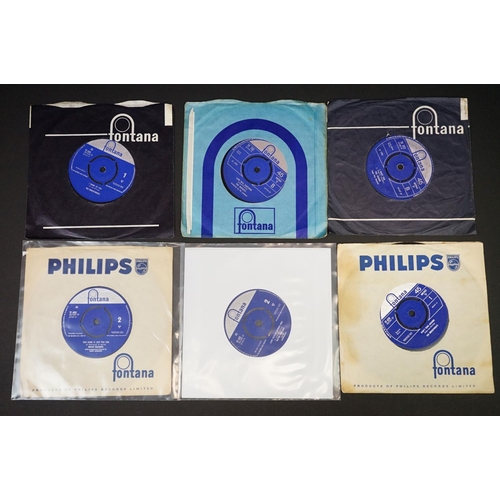 132 - Vinyl - 46 Beat / Mod original UK singles on Fontana Records and Philips Records, to include: Unit 4... 