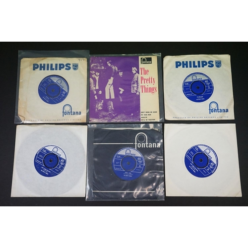 133 - Vinyl - The Pretty Things - 1 EP and 8 O=original UK singles on Fontana Records, including The Prett... 