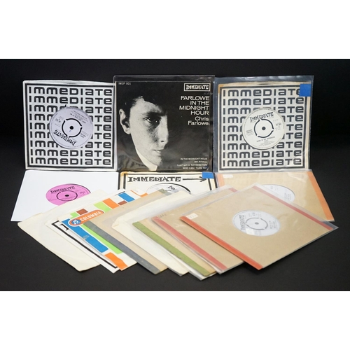 140 - Vinyl - Mod / Psych - 16 original UK singles and EP on Immediate Records, to include: Chris Farlowe ... 