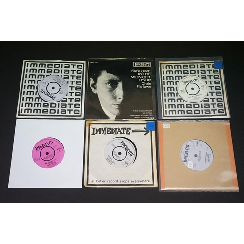 140 - Vinyl - Mod / Psych - 16 original UK singles and EP on Immediate Records, to include: Chris Farlowe ... 