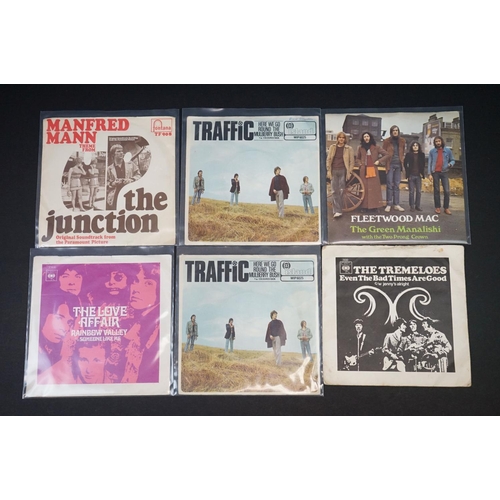 157 - Vinyl - 13 original UK singles with rare Picture Sleeves, to include : Fleetwood Mac -  The Green Ma... 