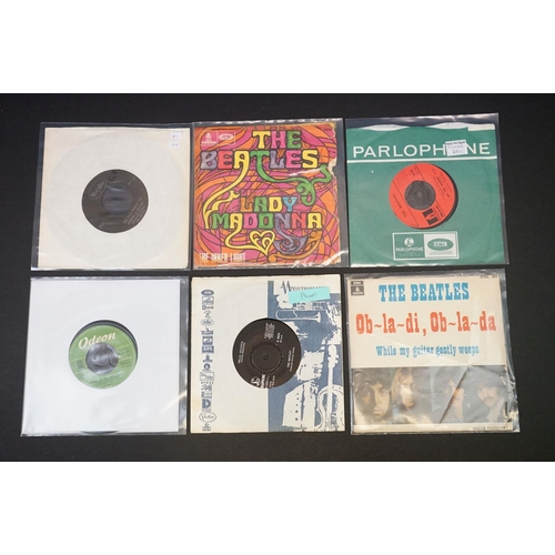 163 - Vinyl - The Beatles and related - 17 foreign pressing singles, to include: Love Me Do (Dutch, 45-O 2... 