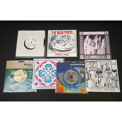 175 - Vinyl - 19 limited edition singles and 1 box set by modern Psych bands, to include:  Postcards From ... 