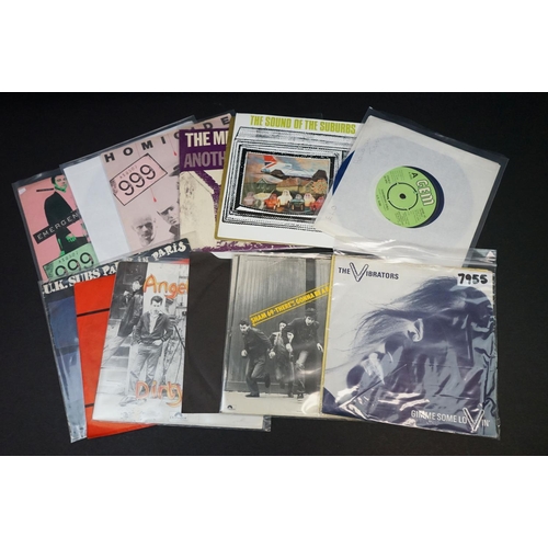 181 - Vinyl - Punk - over 60 UK Punk singles, including many rarities, to include: Angelic Upstarts (3 inc... 