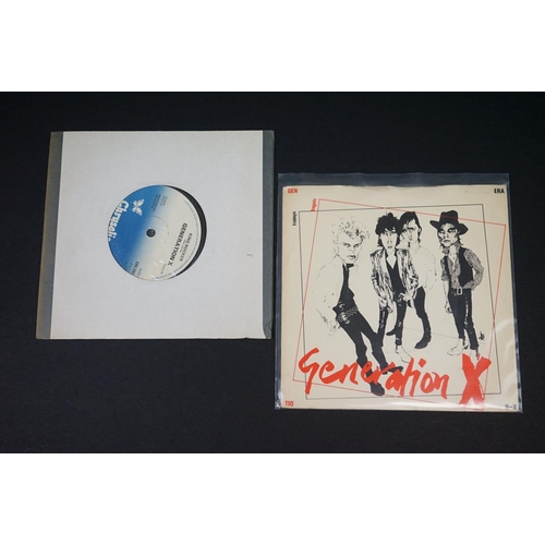 183 - Vinyl - Punk - Generation X - 6 original UK singles including: Valley Of The Dolls (Brown Marbled Vi... 