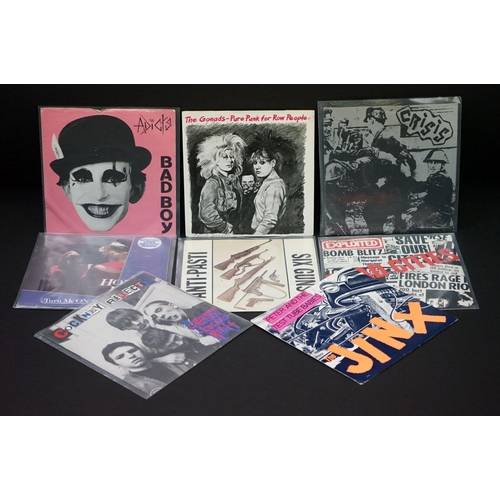 198 - Vinyl - Punk - 8 original UK 2nd generation Punk singles, to include: Crisis - Alienation (CRI 004) ... 