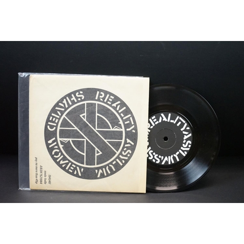 199 - Vinyl - Punk - Crass and related - 4 original UK singles, to include: Crass - Reality Asylum (1st pr... 