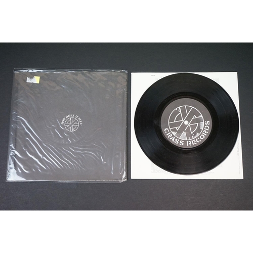 199 - Vinyl - Punk - Crass and related - 4 original UK singles, to include: Crass - Reality Asylum (1st pr... 