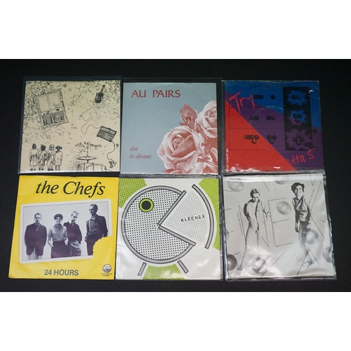 201 - Vinyl - 24 original Female Post Punk / New Wave singles, to include: Kleenex - Ain't You / Hedi's He... 