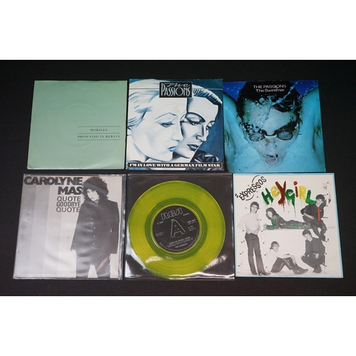 201 - Vinyl - 24 original Female Post Punk / New Wave singles, to include: Kleenex - Ain't You / Hedi's He... 