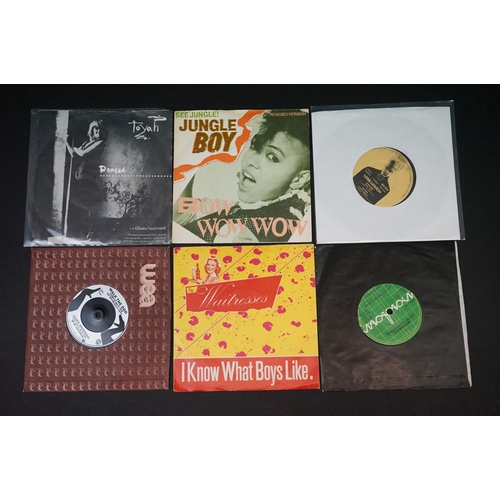 201 - Vinyl - 24 original Female Post Punk / New Wave singles, to include: Kleenex - Ain't You / Hedi's He... 