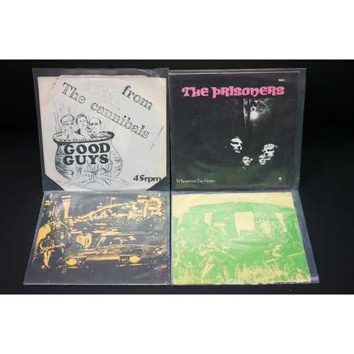 202 - Vinyl - Garage Punk - 4 original UK singles to include: The Prisoners - Whenever I’m Gone (Countdown... 