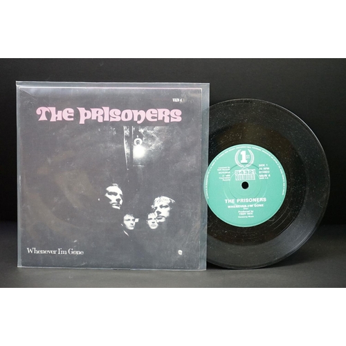 202 - Vinyl - Garage Punk - 4 original UK singles to include: The Prisoners - Whenever I’m Gone (Countdown... 