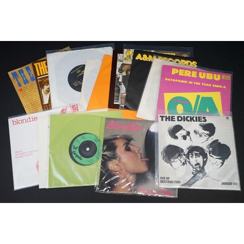 205 - Vinyl - 33 original USA Punk / New Wave singles, including rarities, Promos and coloured Vinyl, incl... 