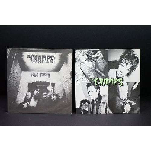 206 - Vinyl - The Cramps - 2 rare original UK pressing singles, including: Fever / Garbageman (Illegal Rec... 