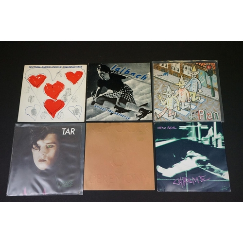 211 - Vinyl - Synth Wave / Krautrock original singles with rarities and a Promo, including: Fad Gadget (5 ... 