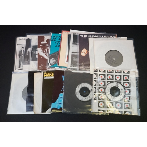 211 - Vinyl - Synth Wave / Krautrock original singles with rarities and a Promo, including: Fad Gadget (5 ... 