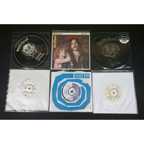 216 - Vinyl - 14 Heavy Metal / Hard Rock singles, including Promo, Picture Discs and coloured vinyl, to in... 