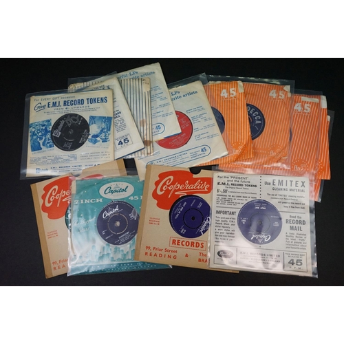 225 - Vinyl - 38 original UK Rock ’N’ Roll / Rockabilly singles on various labels, including: Big Bopper -... 