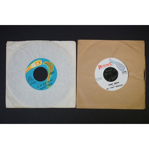 261 - Vinyl - 8 original USA pressings Northern Soul / Mod / R&B singles on Peacock Records label, includi... 