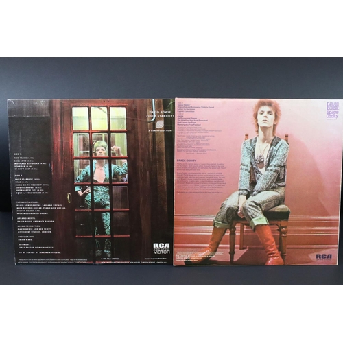 1 - Vinyl - 2 David Bowie LP's to include Ziggy Stardust (SF 8287) matrices 1E/1E Titanic/Chrysalis cred... 