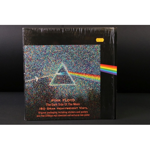 11 - Vinyl - Pink Floyd Dark Side Of The Moon (SHVL 804) 180gm reissue.  EU pressing.  Sticker and poster... 