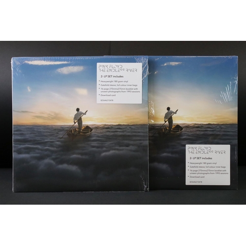 13 - Vinyl - Pink Floyd two copies of The Endless River 2014 180gm 2LP.  One sealed, other at least Ex