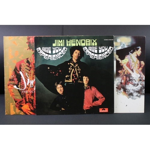 17 - Vinyl - 3 Jimi Hendrix LPs to include Are You Experienced (Polydor 2459 390) German press, Cornersto... 