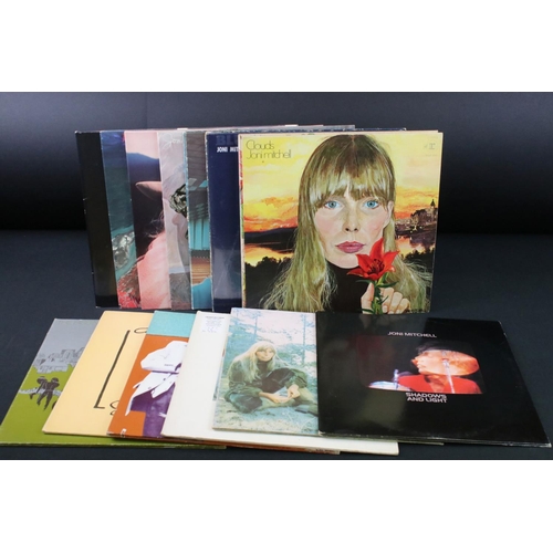 24 - Vinyl - 16 Joni Mitchell LP's to include Clouds on Reprise Records – RSLP 6341 with insert, textured... 