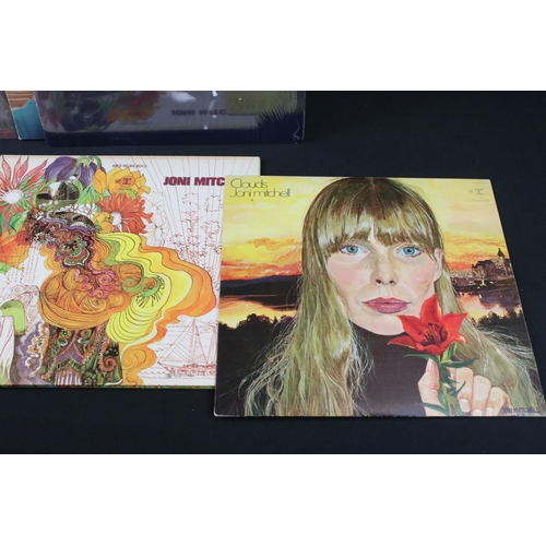 24 - Vinyl - 16 Joni Mitchell LP's to include Clouds on Reprise Records – RSLP 6341 with insert, textured... 