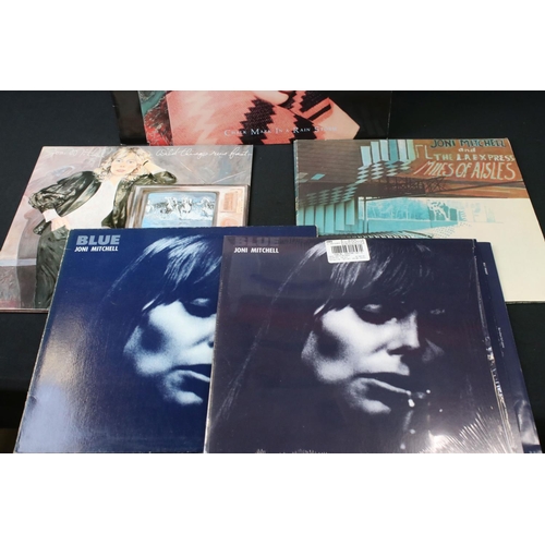 24 - Vinyl - 16 Joni Mitchell LP's to include Clouds on Reprise Records – RSLP 6341 with insert, textured... 