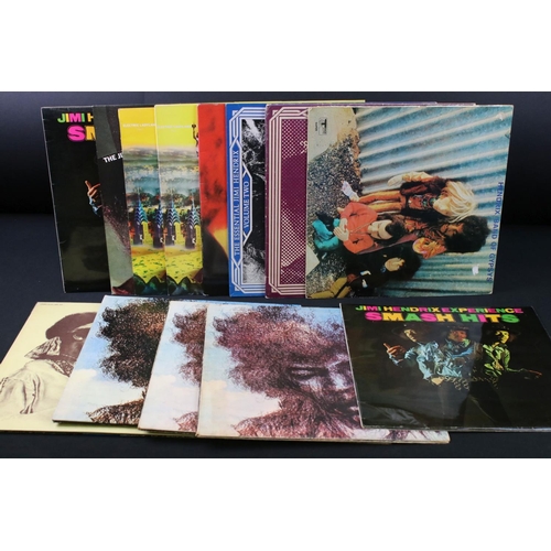 25 - Vinyl - 14 Jimi Hendrix LP's to include Band Of Gypsys (puppet sleeve), Electric Ladyland, Essential... 