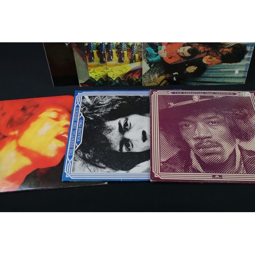 25 - Vinyl - 14 Jimi Hendrix LP's to include Band Of Gypsys (puppet sleeve), Electric Ladyland, Essential... 