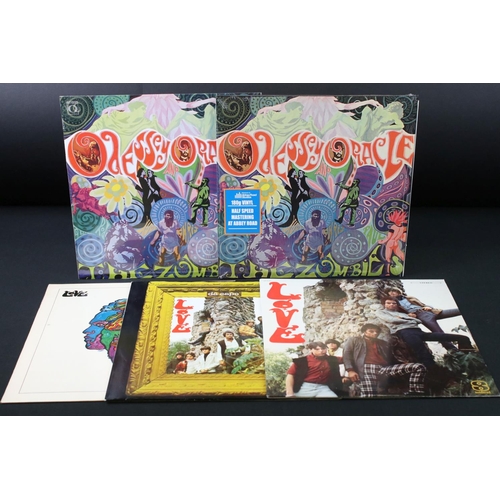 27 - Vinyl - 5 Reissue Psych LP's to include Zombies Odessey And Oracle 2015 special edition half speed m... 