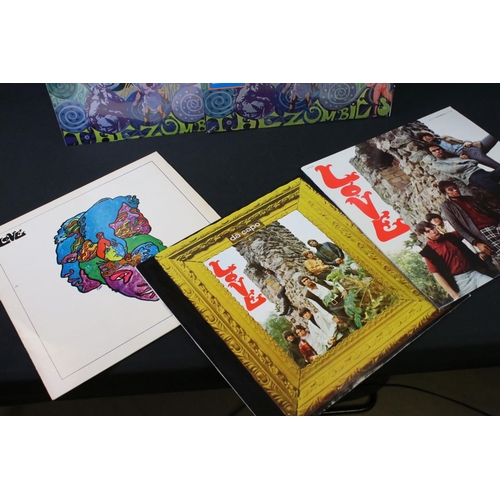 27 - Vinyl - 5 Reissue Psych LP's to include Zombies Odessey And Oracle 2015 special edition half speed m... 