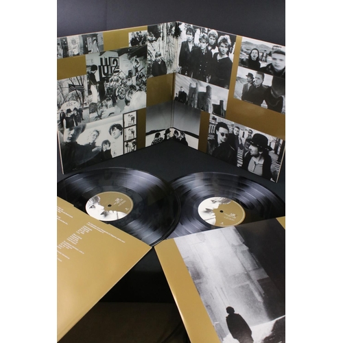 29 - Vinyl - Two U2 double LP's to include The Best Of 1980-1990 on Island U211 sleeve has some storage w... 