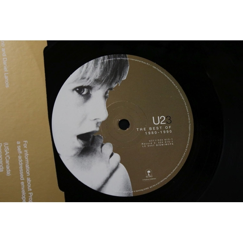 29 - Vinyl - Two U2 double LP's to include The Best Of 1980-1990 on Island U211 sleeve has some storage w... 