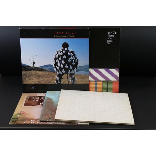 6 - Vinyl - 5 Pink Floyd LP's to include Ummagumma (US pressing), Meddle (SHVL 795), The Wall (SHDW 4111... 