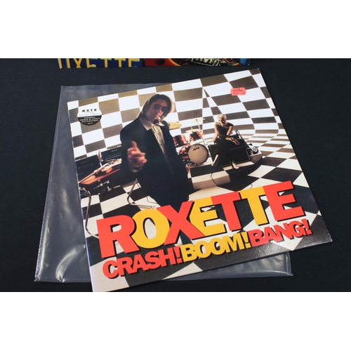 35 - Vinyl - 5 Roxette LP's to include Crash! Boom! Bang! (EMD 1056) sleeve & vinyl Ex, Tourism 2LP gatef... 