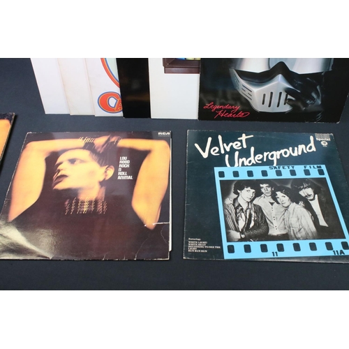 39 - Vinyl - 10 Lou Reed / Velvet Underground LP's to include Legendary Hearts, New Sensations, The Blue ... 